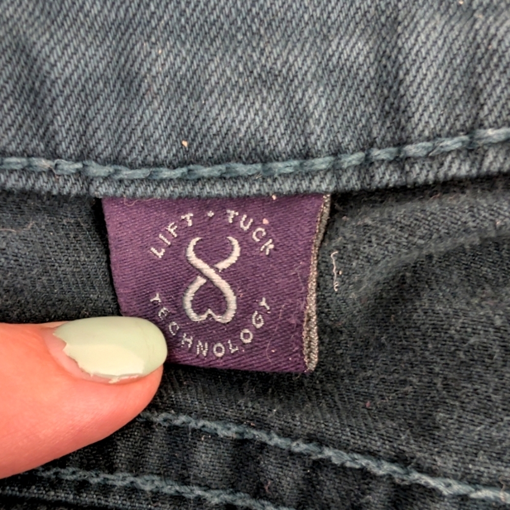 👖NYDJ Not Your Daughter's Jeans Green Lift Tuck Straight Leg Pants Size 6 - Picture 8 of 8